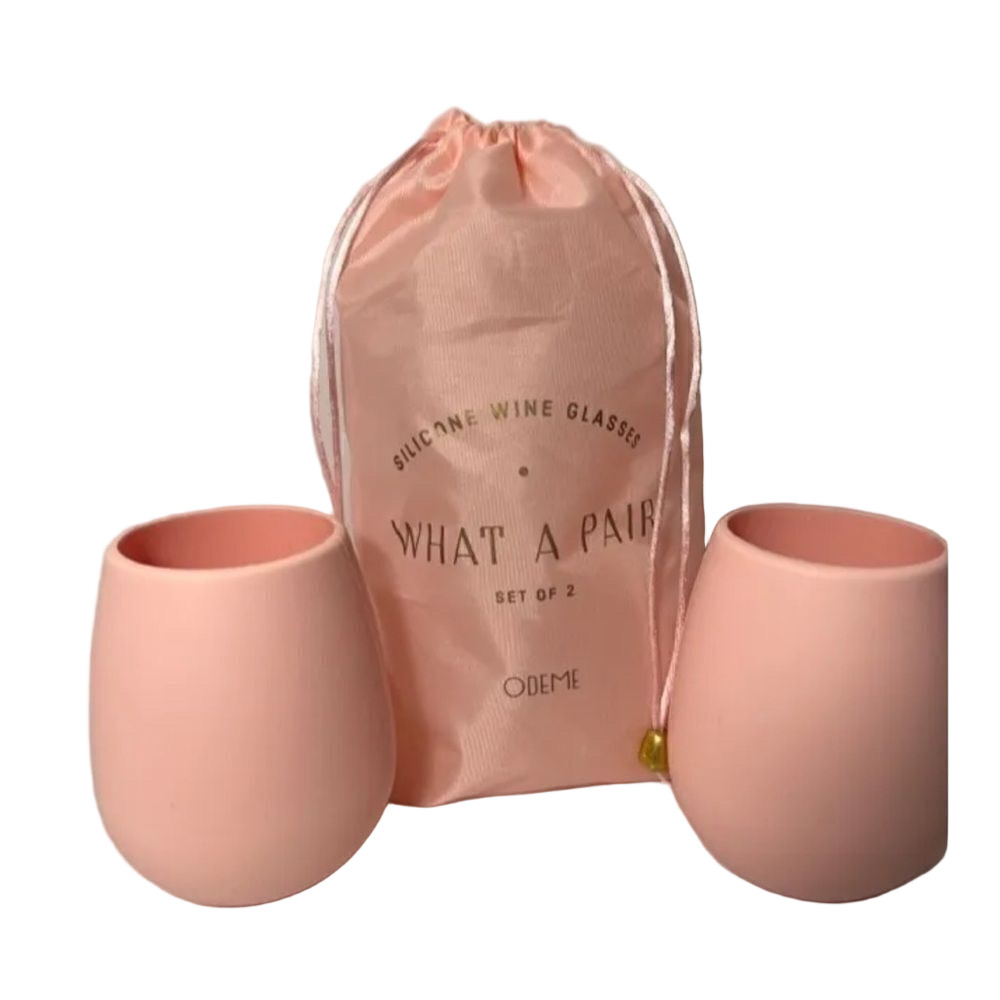 Odeme What a Pair silicone wine glasses